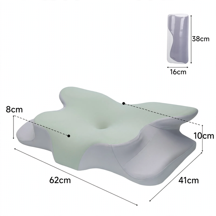 Butterfly-shaped neck support pillow made of memory foam