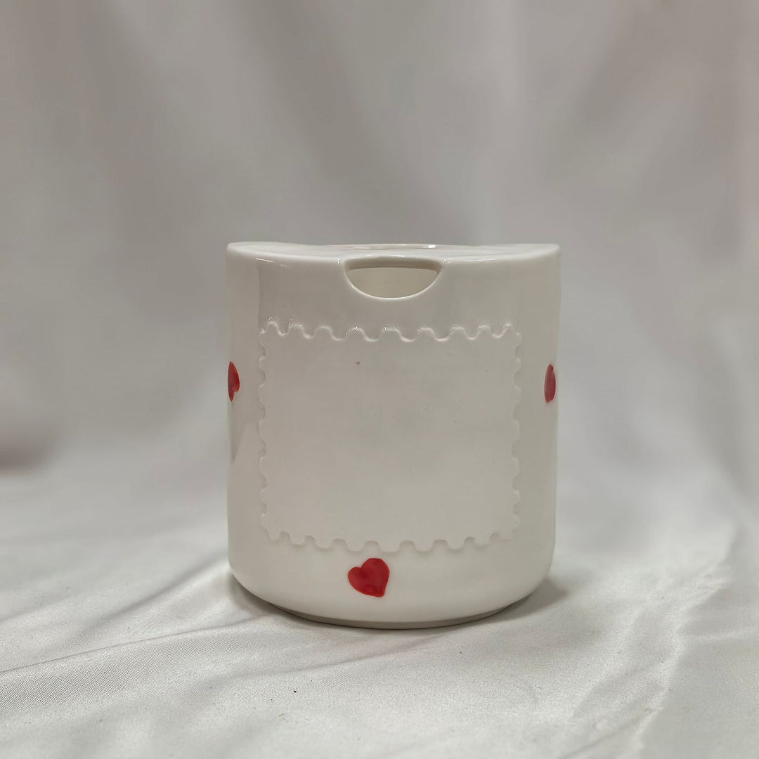 Hand-painted ceramic mug, 460 ml