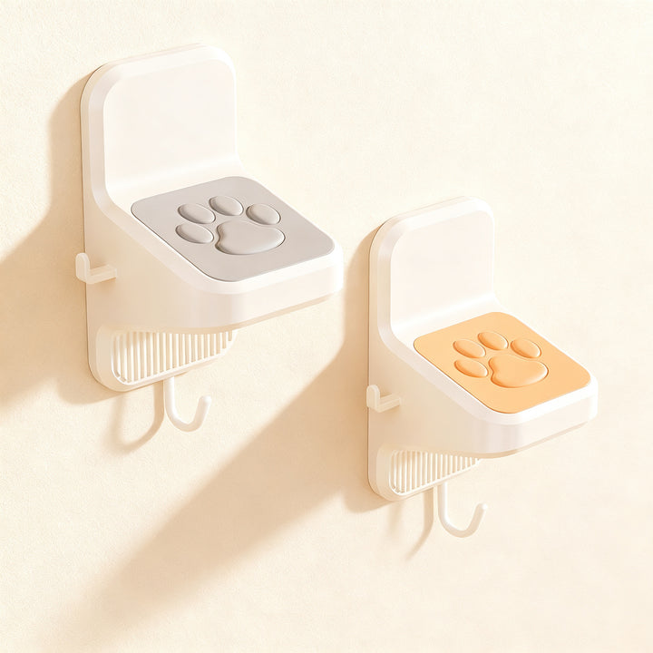 Wall-mounted foot pedal for the bathroom