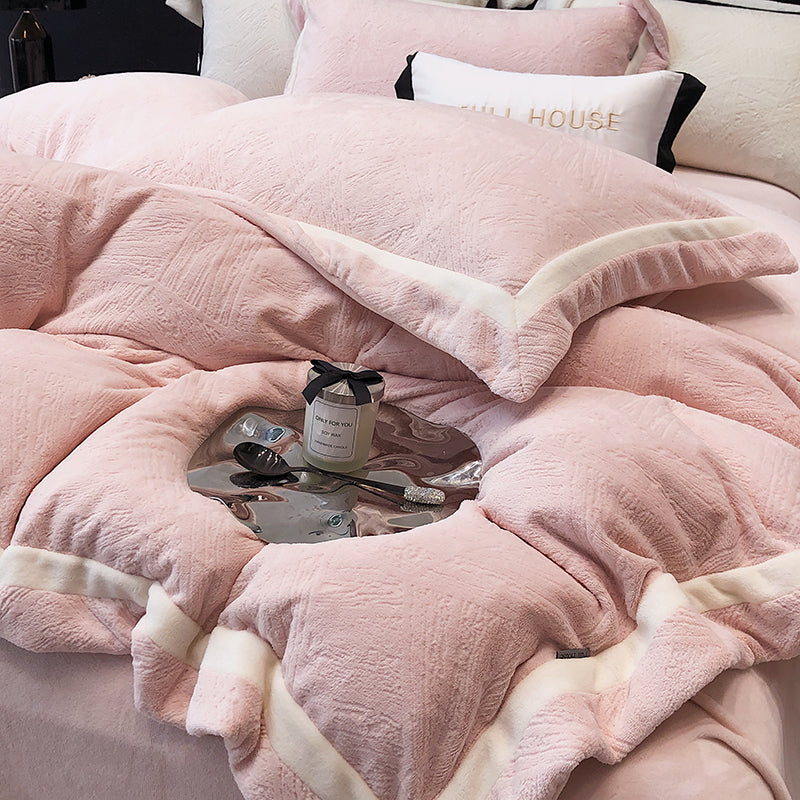 Flannel bed linen set, 4-piece, winter
