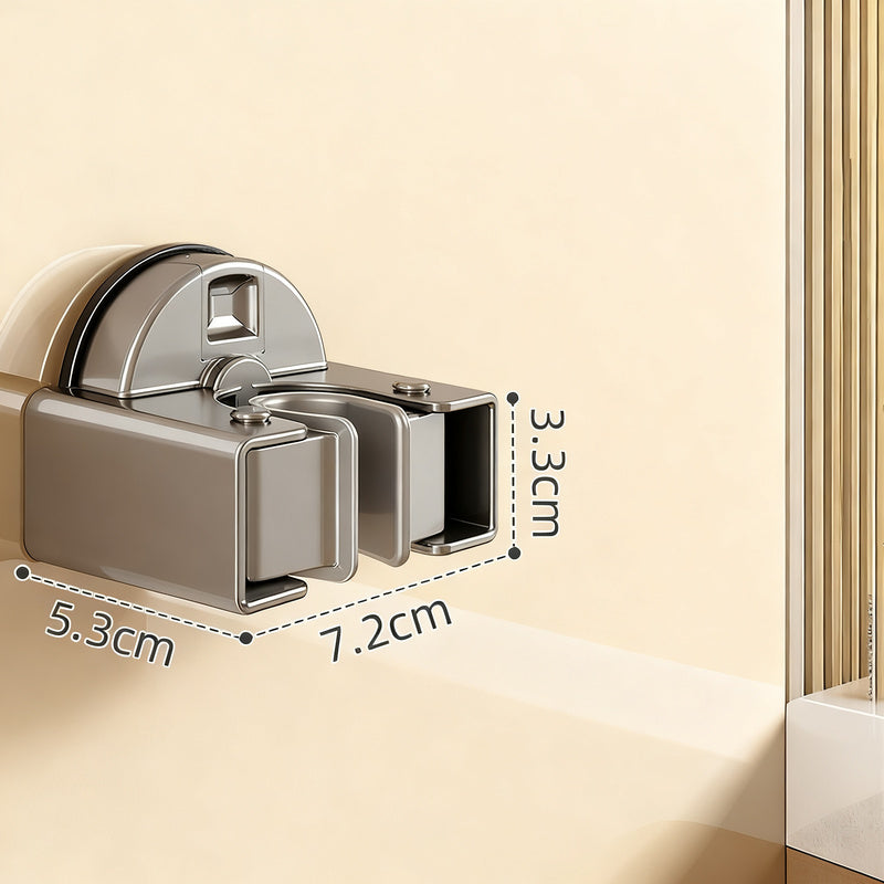 Suction cup holder for brooms and mops