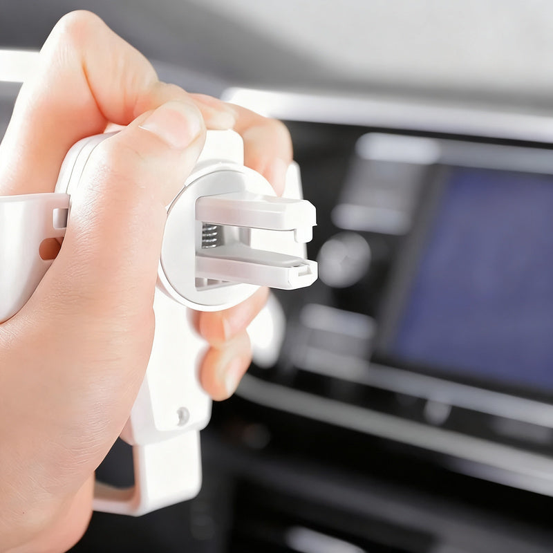 Car phone holder for the ventilation