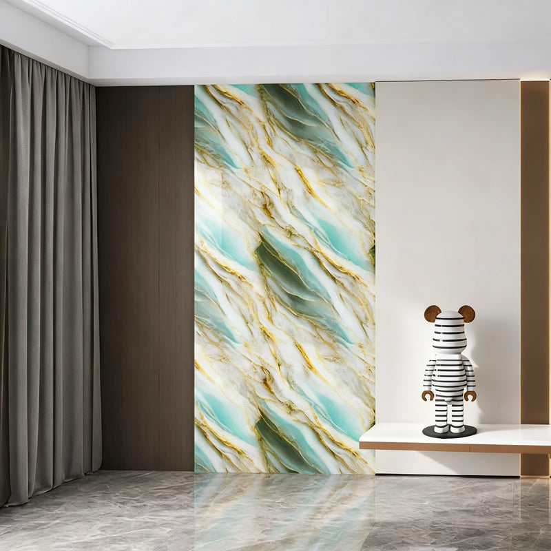 Marble floor sticker, self-adhesive