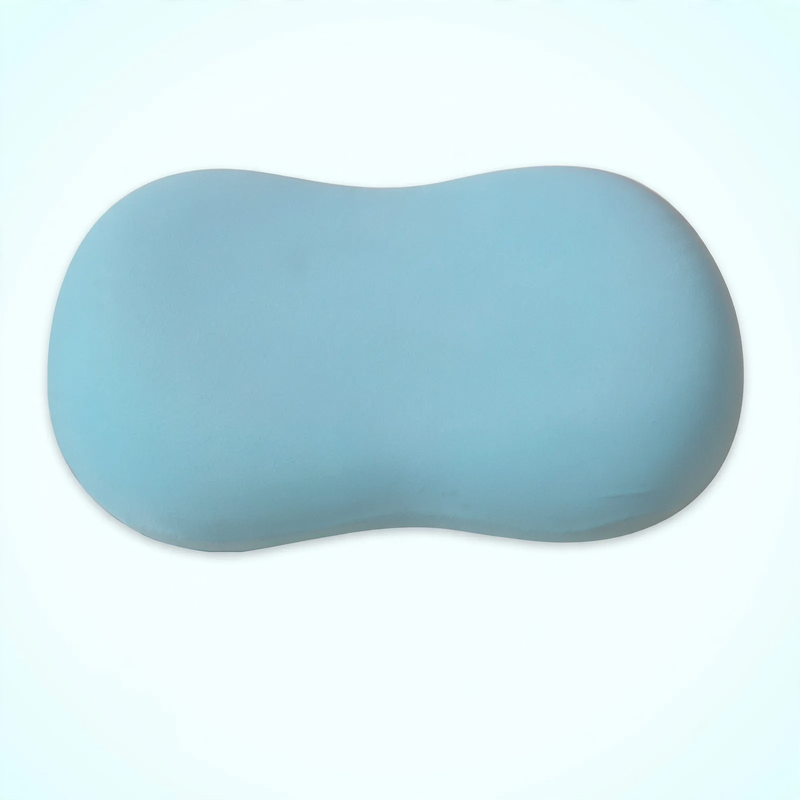 Ergonomic pillow made of memory foam, ice silk