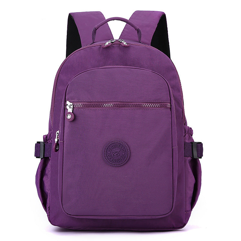 Nylon backpack for women, large capacity