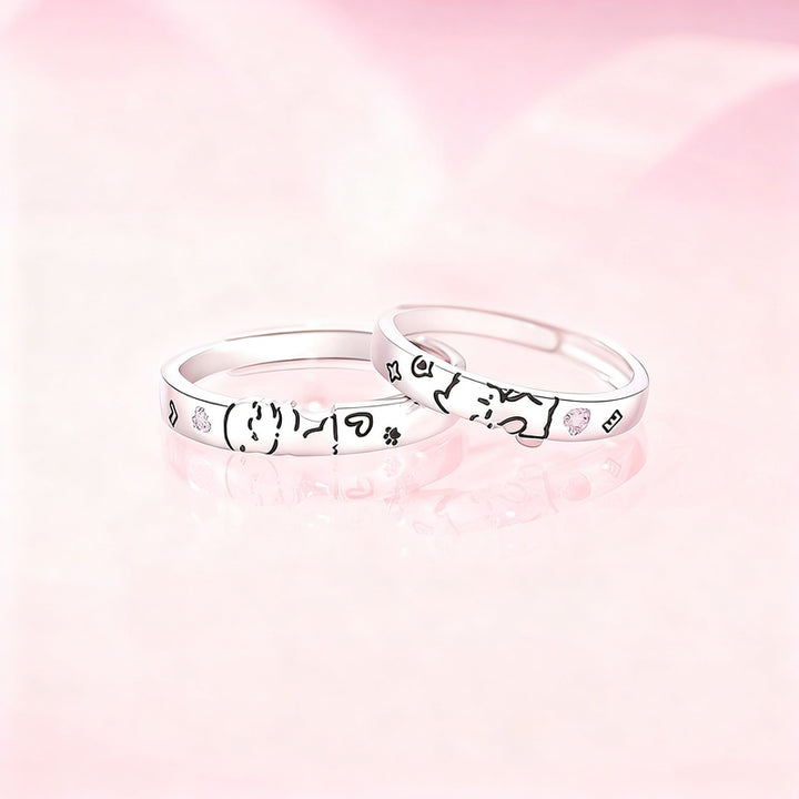 Pairing with cat and dog motif, adjustable