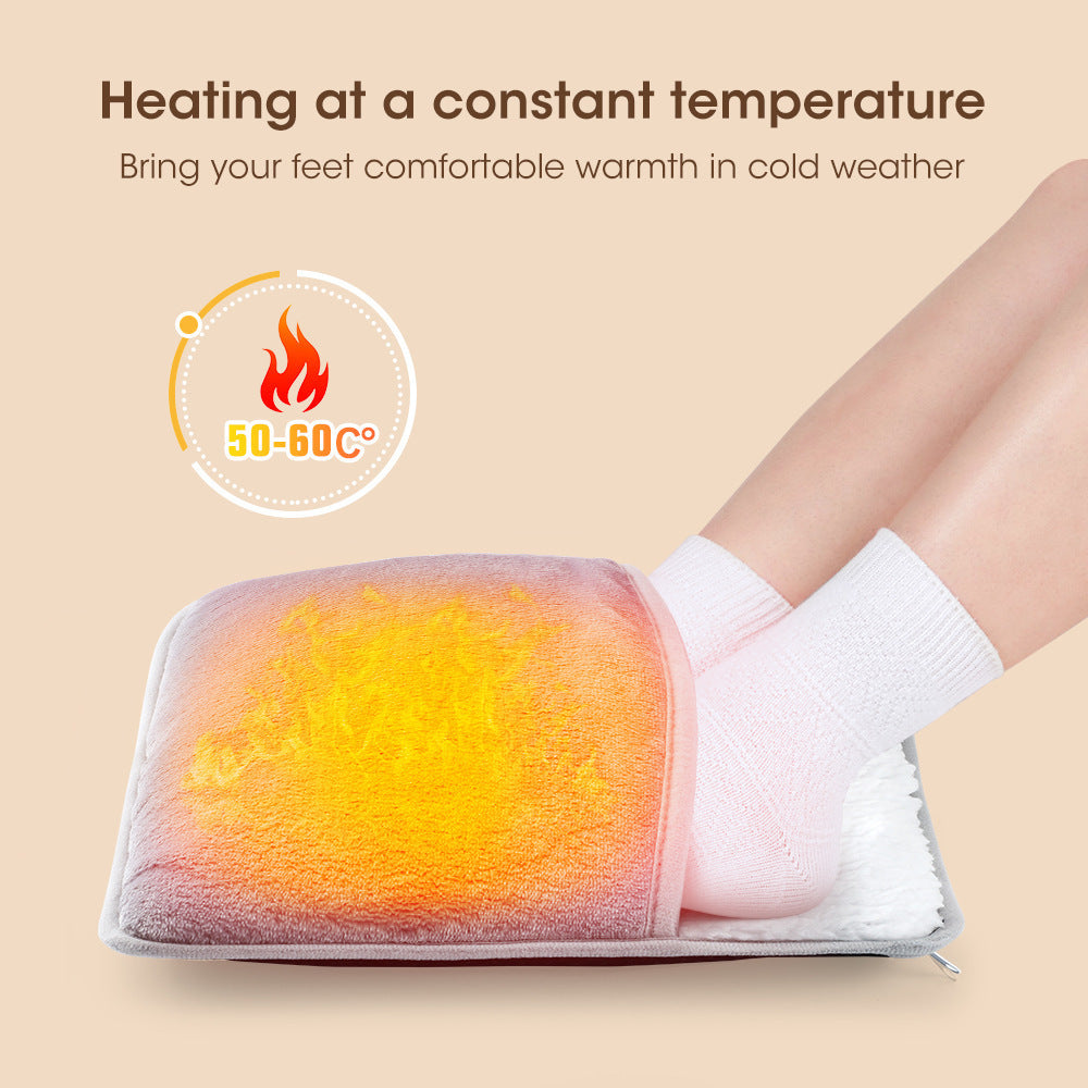Foot warming mat with pull switch