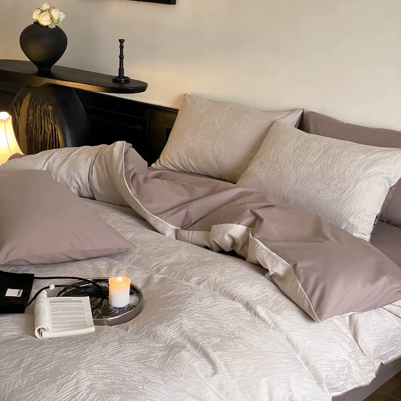 Cotton bedding set, 4-piece, long staple combed
