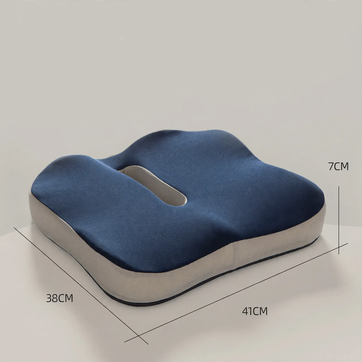 Ergonomic seat cushion with memory foam