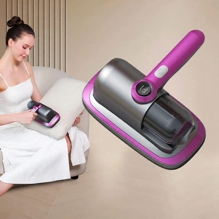 Battery mite remover with UV disinfection
