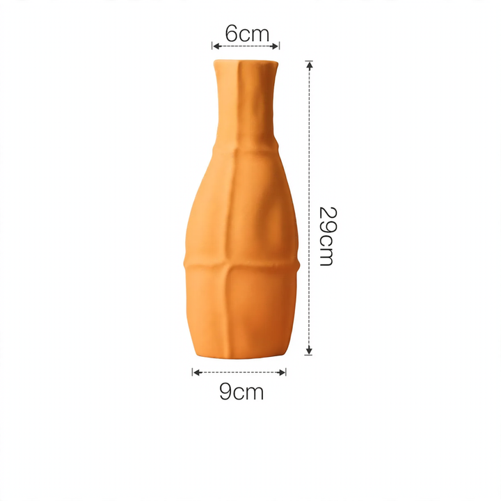 Geometric Ceramic Vase in Nordic Style