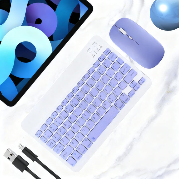 Bluetooth keyboard with mouse for tablets and laptops