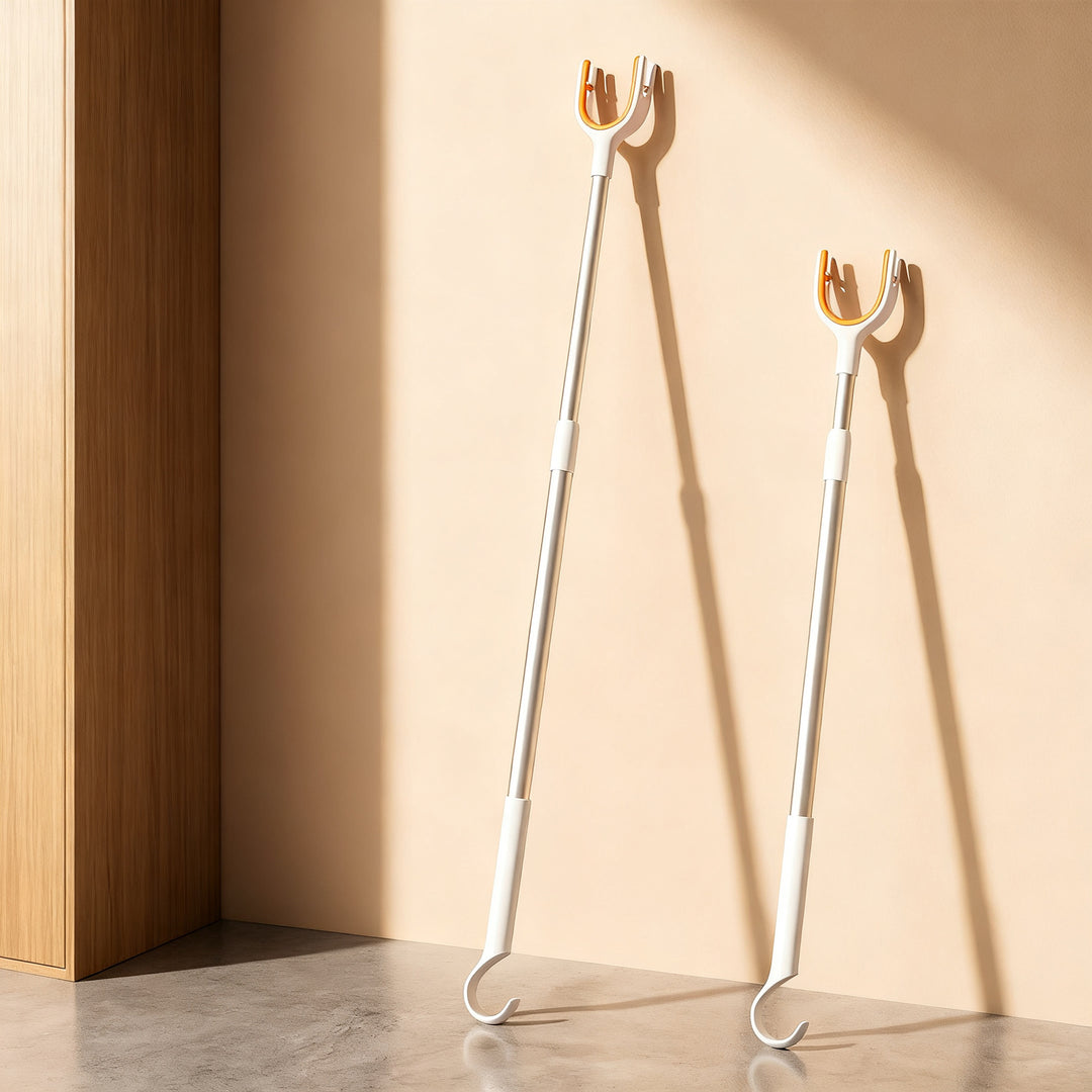 Telescopic drying support with adjustable length