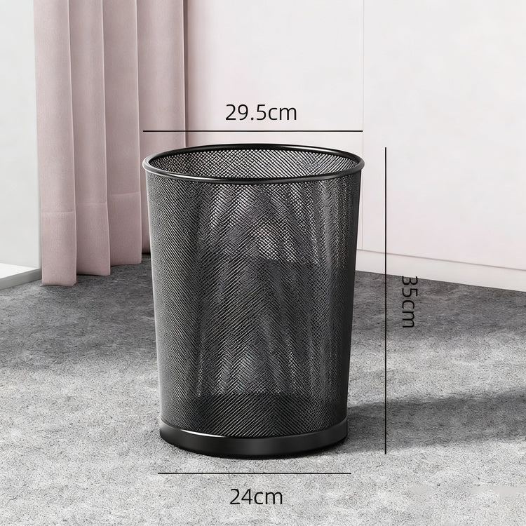 Metal bin, round, large capacity