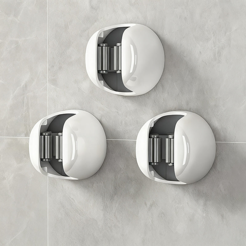 Wall hooks without drilling for brooms and cleaning cloths