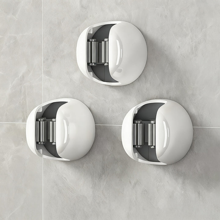 Wall hooks without drilling for brooms and cleaning cloths