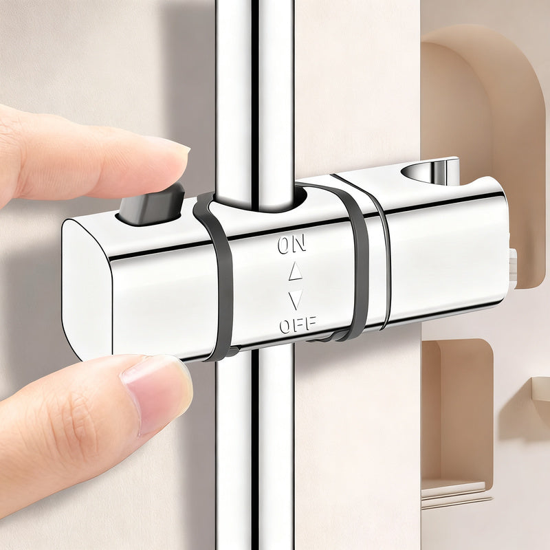 Shower head holder made of ABS, adjustable, various colors