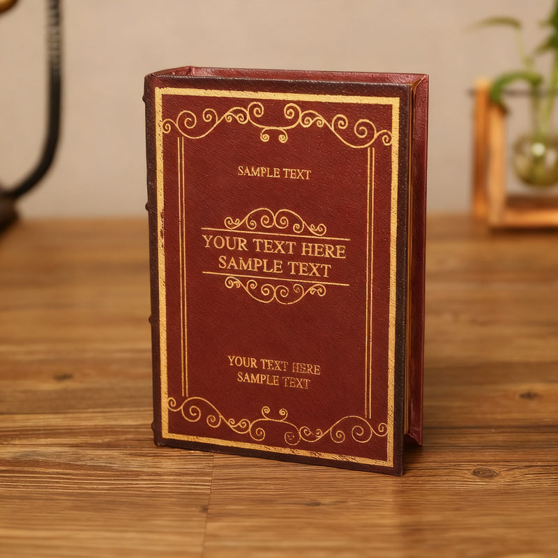 Decorative book tray made of wood, classic design