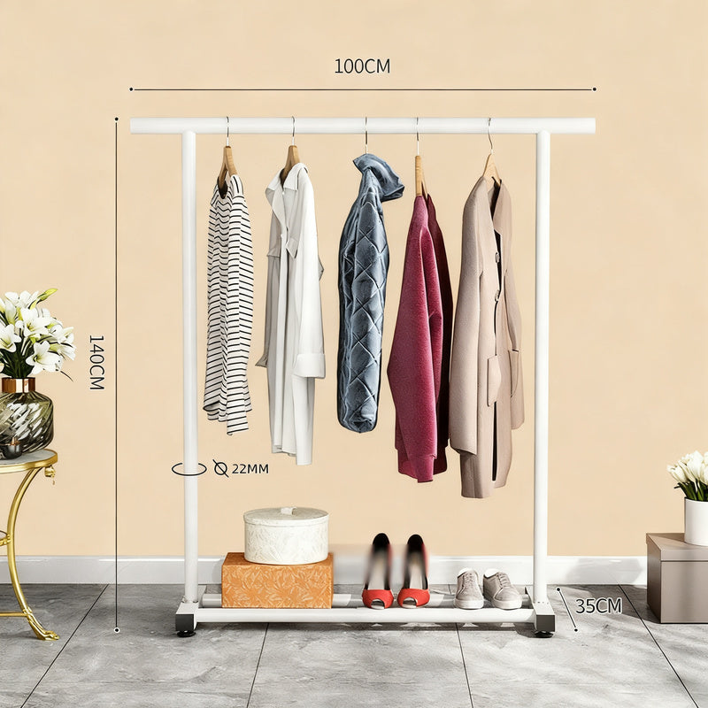 Standing laundry rack, one-piece, made of carbon steel