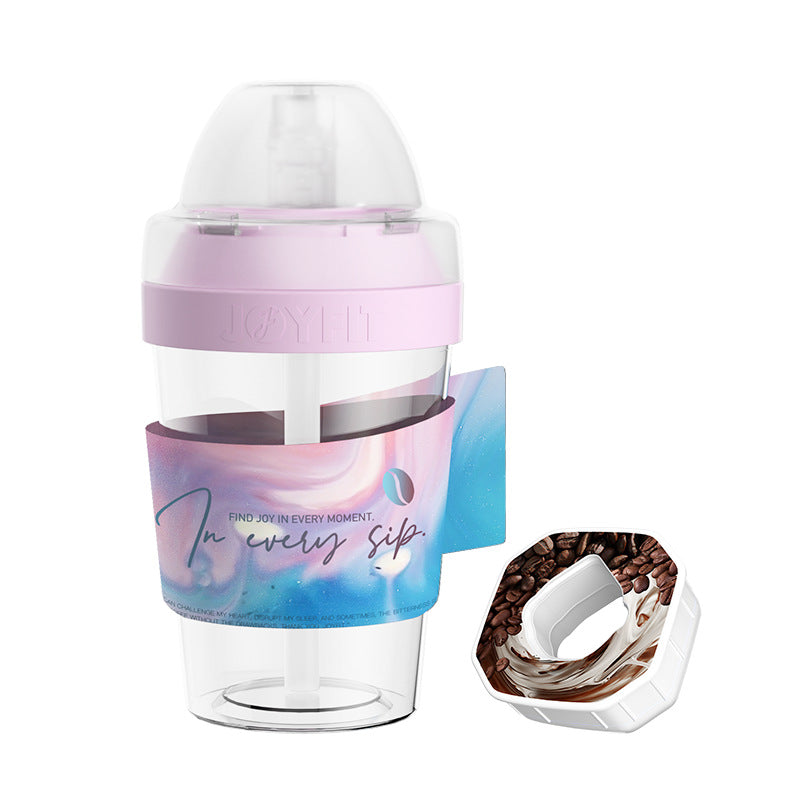 Sports water bottle with straw, 400 ml