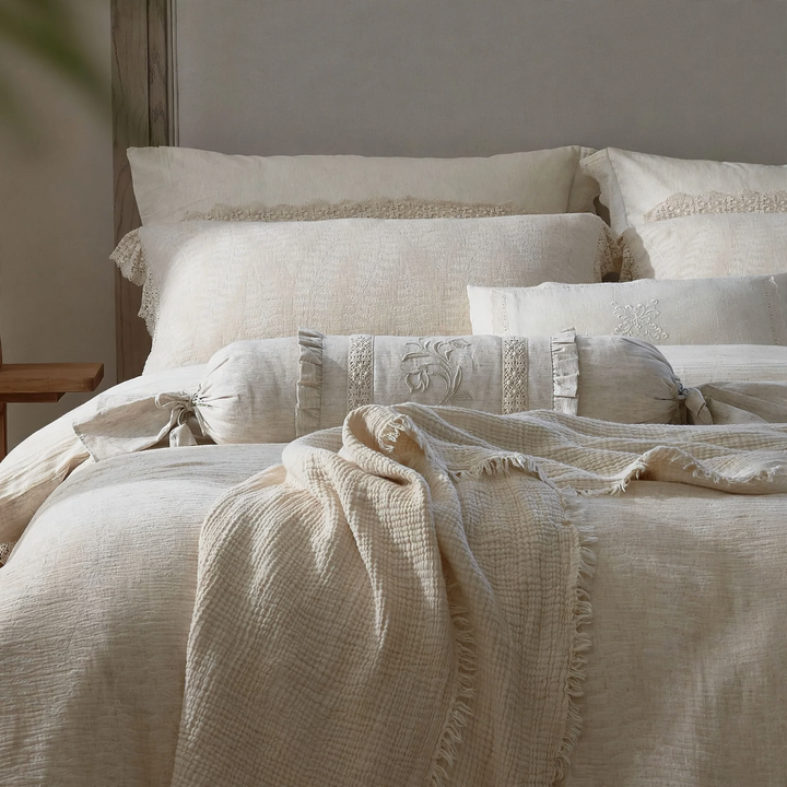 Linen-Cotton-Bedding-Set, 4-piece