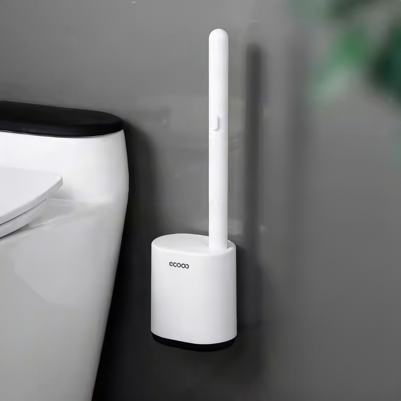 Disposable toilet brush with replacement heads