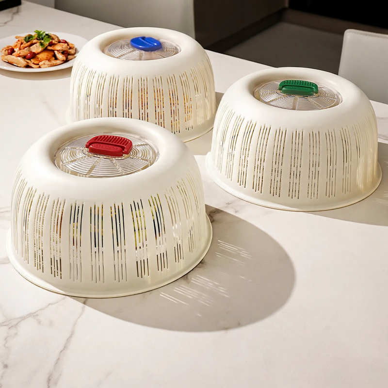 PP food cover, stackable, in multiple colors