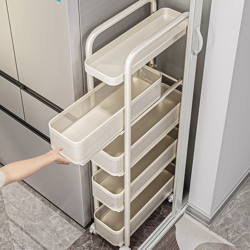 Narrow drawer organizer for kitchen and bathroom