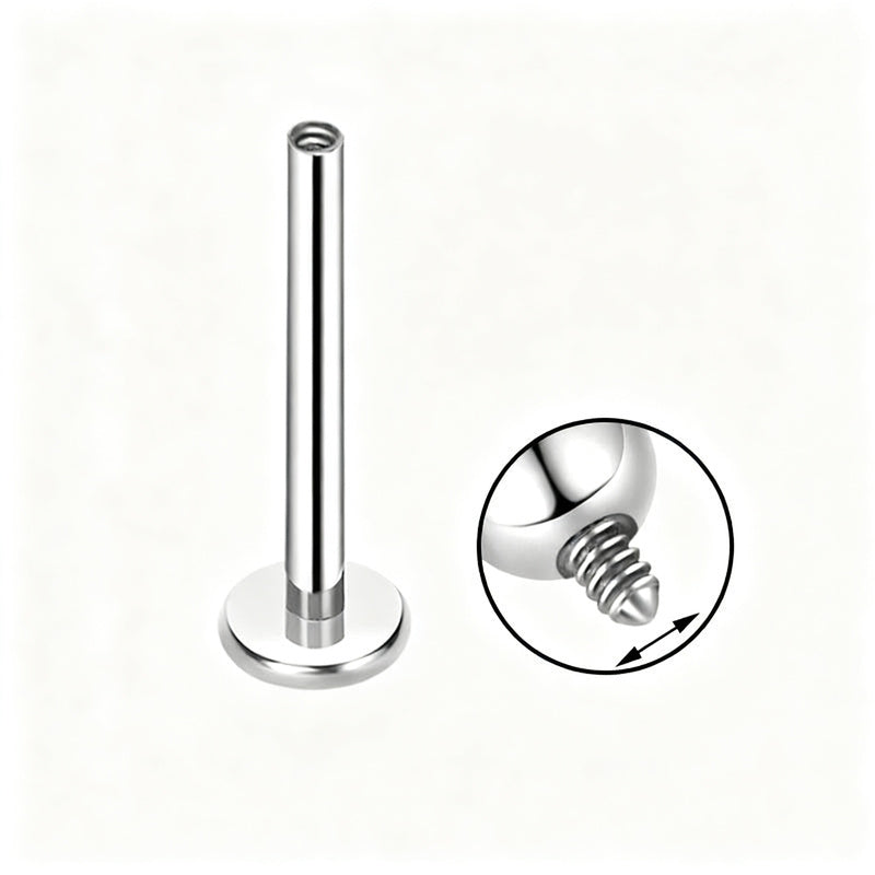 Titan Piercing bar with internal thread