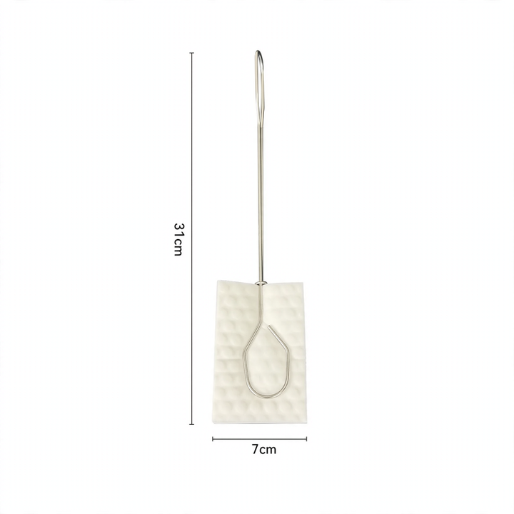 Long handle brush made of stainless steel with sponge