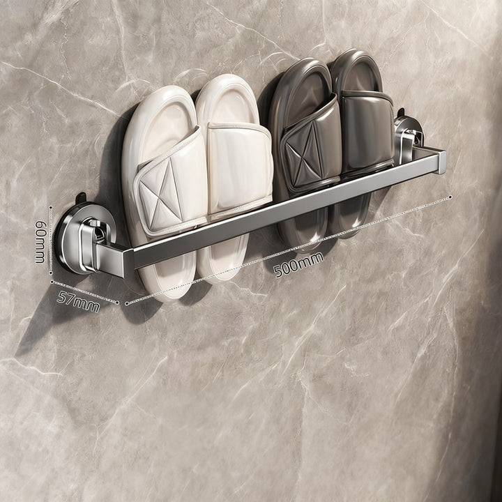 Wall-mounted slipper rack made of space aluminum
