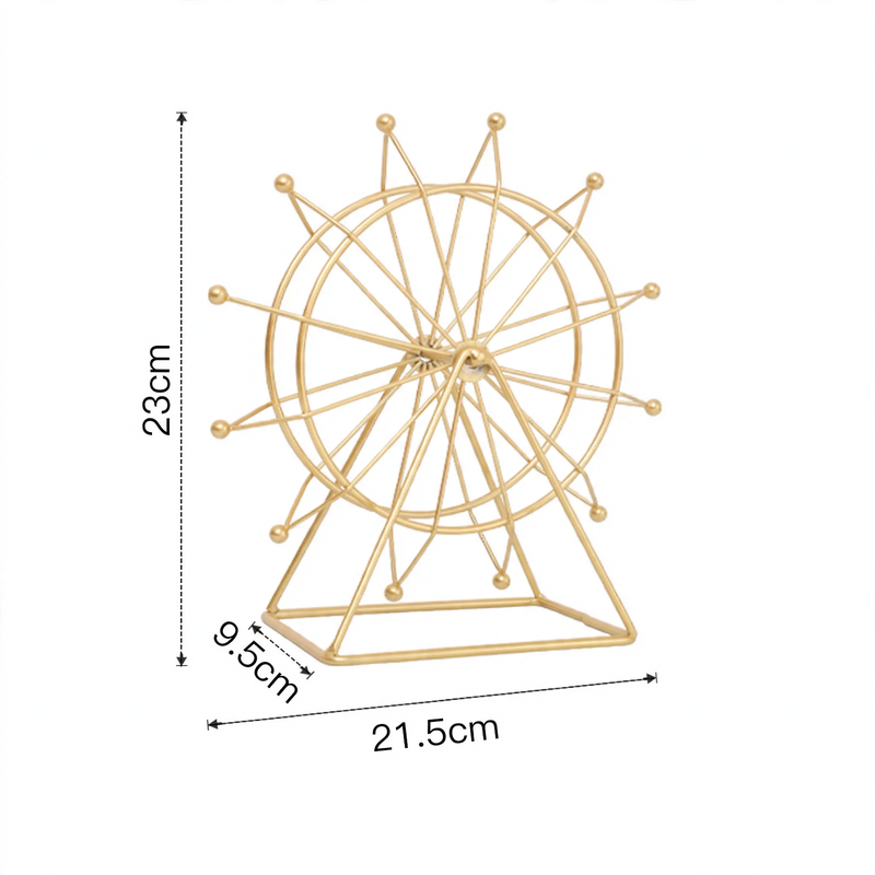 Rotatable giant wheel model, iron, European style