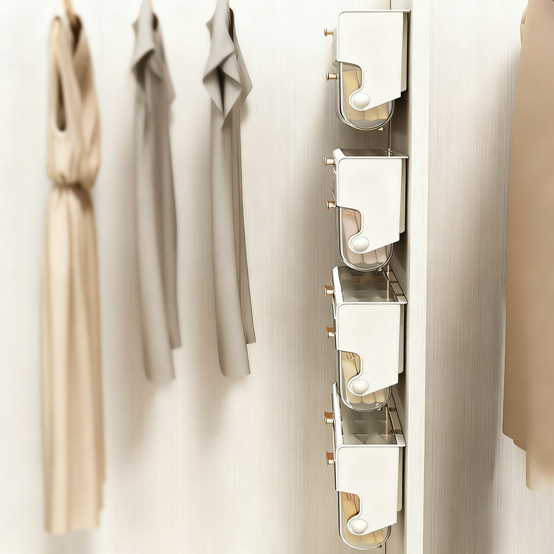 Hanging laundry organizer, 3 compartments