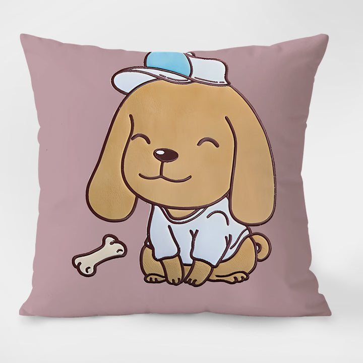 Decorative cushions with cartoon design, filled