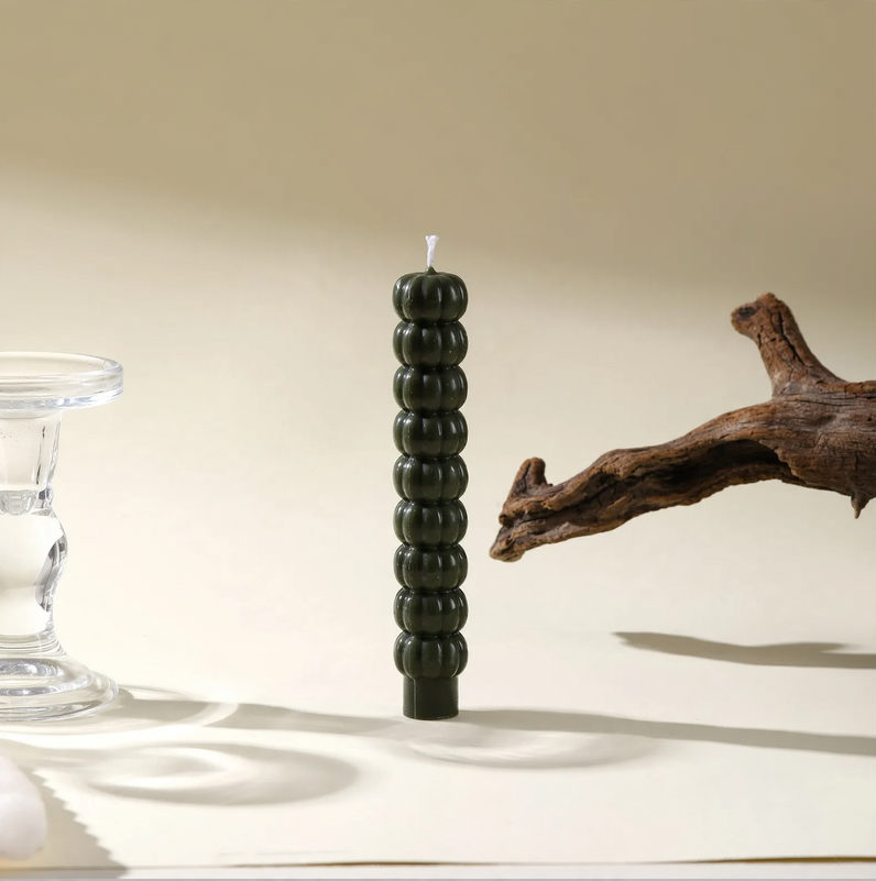 Handcrafted pumpkin scented candle with long stick