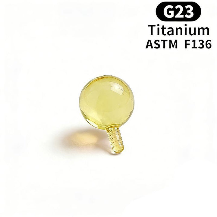 Titan Piercing bar with internal thread