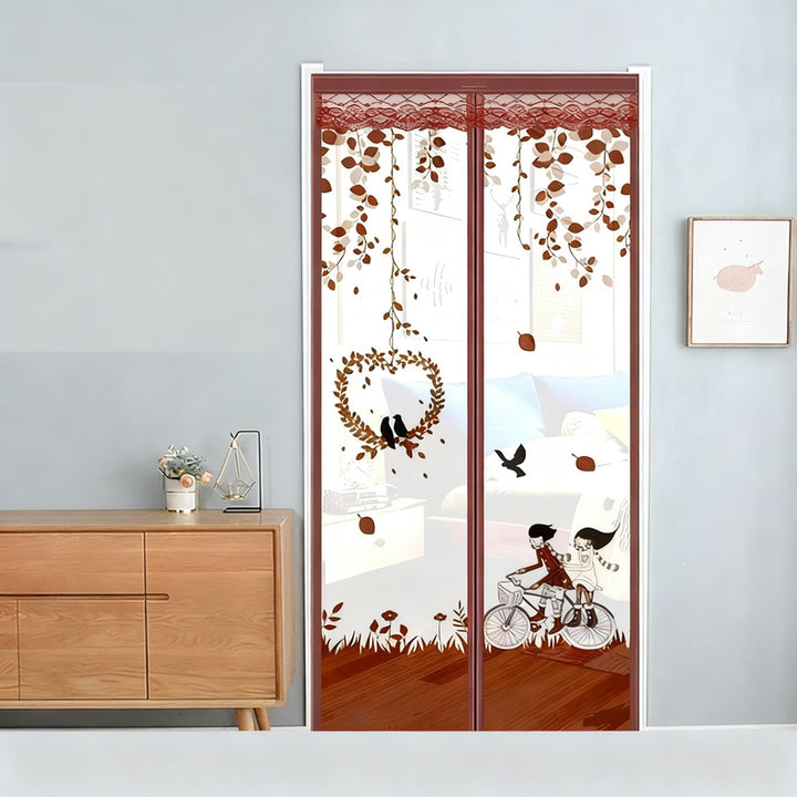 Curtain with mosquito protection, cartoon design