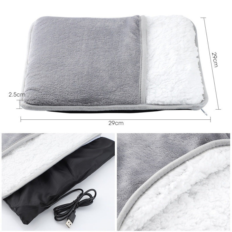 USB foot warmer with pull switch