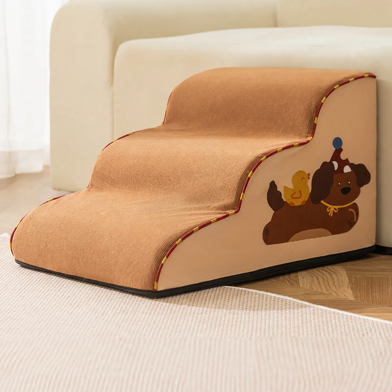 Non-slip dog stairs with Oxford cover
