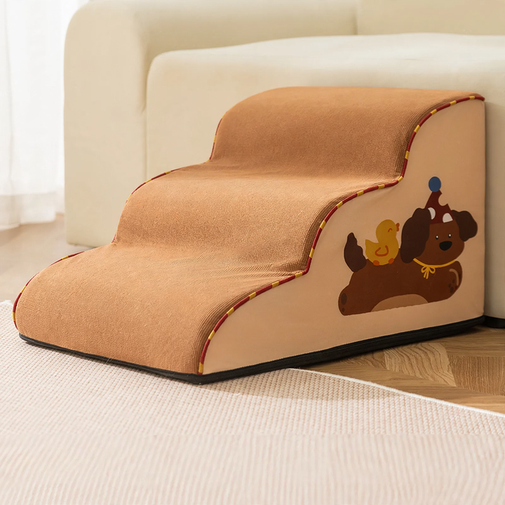 Non-slip dog stairs with Oxford cover