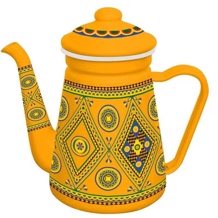 Enamel Coffee Pot with Gooseneck, 1.2–1.5 L