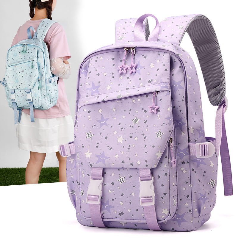 Large backpack made of polyester, breathable