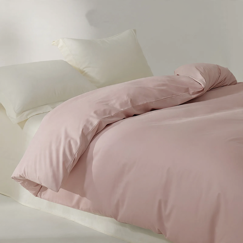 Cotton bed linen with a brushed surface