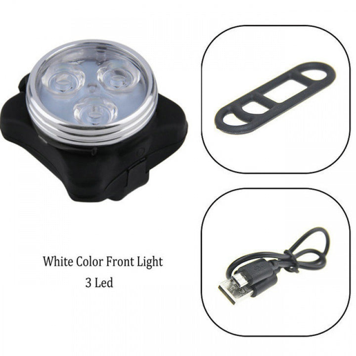 Bicycle light set, COB rear light, USB rechargeable