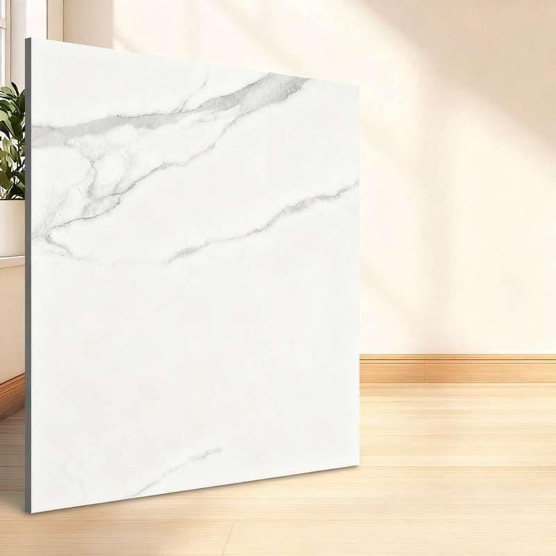 Self-adhesive PVC flooring with tile appearance