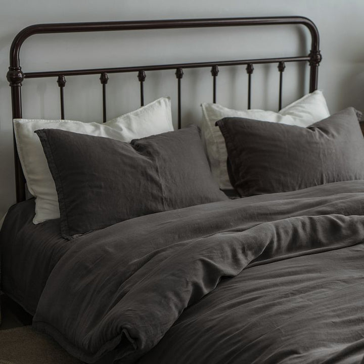 Lyocell Bed Linen Set, 4-piece, Vintage Look