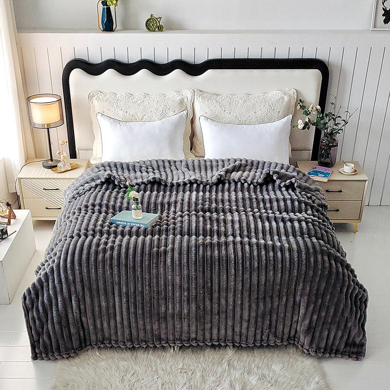Coral fleece blanket, machine washable