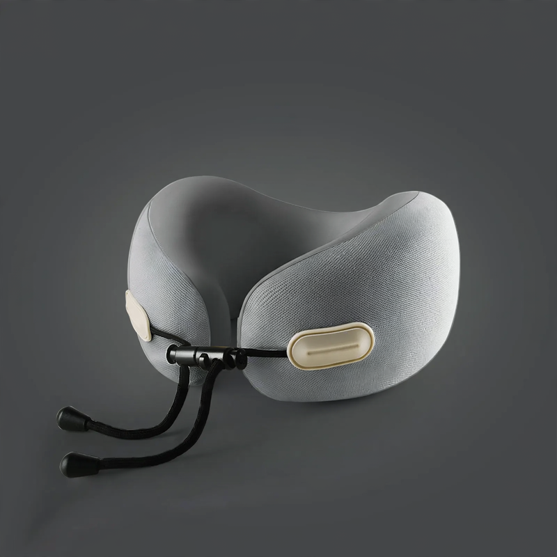 Memory foam neck support pillow with pocket