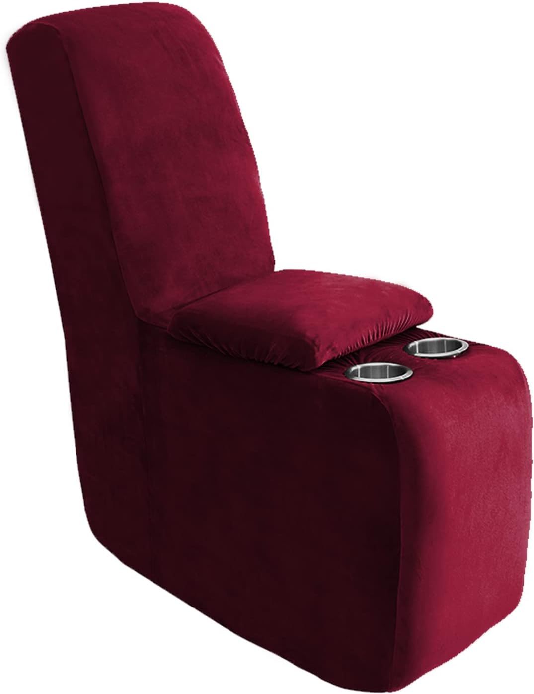 Sofa cover made of velvet, solid color
