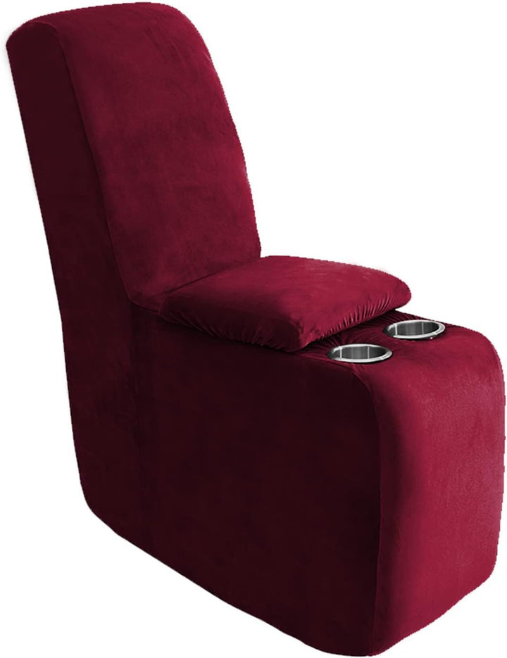 Sofa cover made of velvet, solid color
